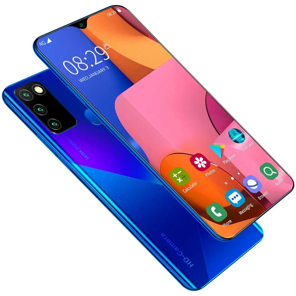 

A90 6.8 Inch Dual SIM Big Screen Cell Phone 8GB 128GB/256GB Mobile Phone 16+32MP Smart Phone 4500mAh Deca Core Snapdragon 865