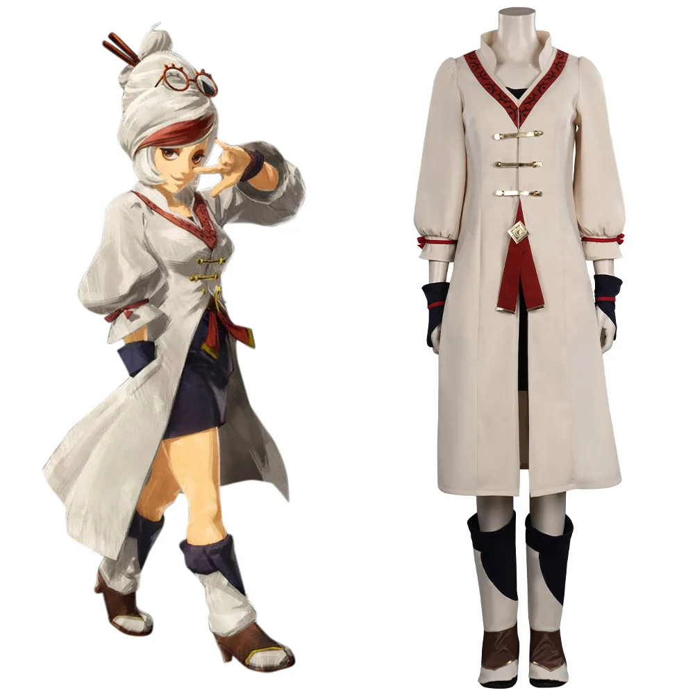 

Game Purah Cosplay Costume Purah Coat Vest Props Outfits Halloween Carnival Suit