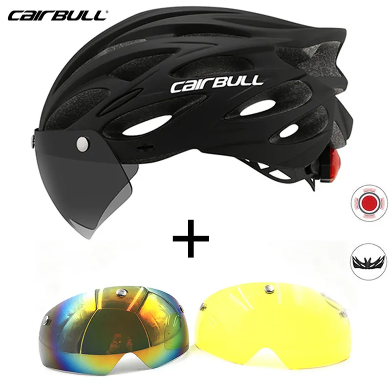 Сверхлегкий велосипедный шлем со съемным козырьком и магнитными