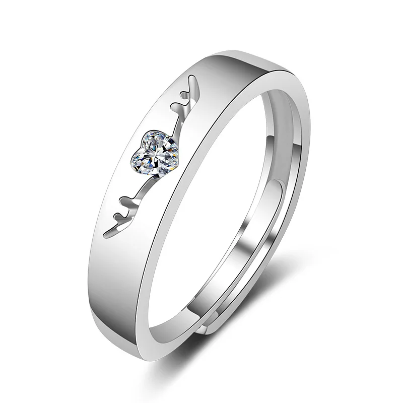 YADA подарки кристалл лося рога кольца для мужчин и женщин полые влюбленные пары