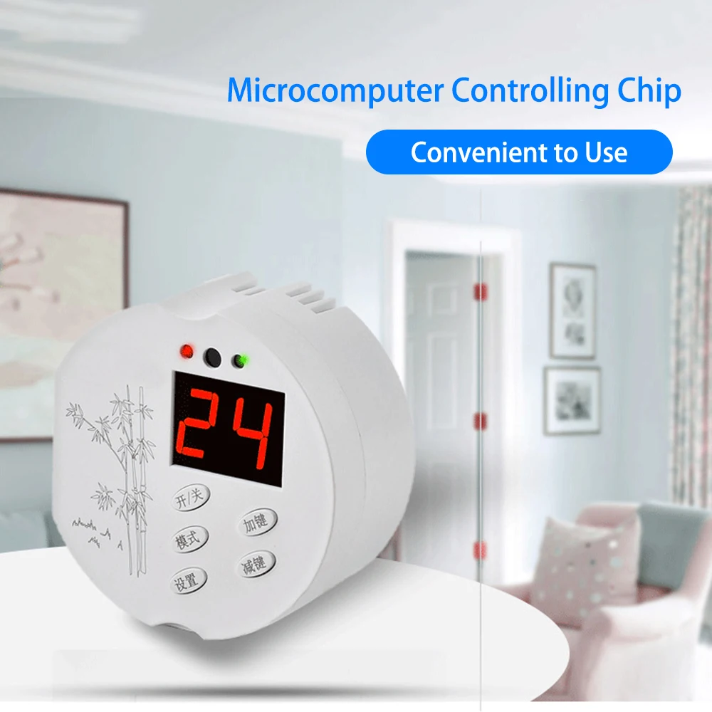 

Digital Temperature Controller Plug Socket Temp Adjustable Thermostat Switch with Remote Controller