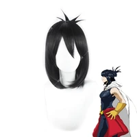 my hero academia shimura nana cosplay wig boku no hero academia black short heat resistant fiber hair anime costume wigs