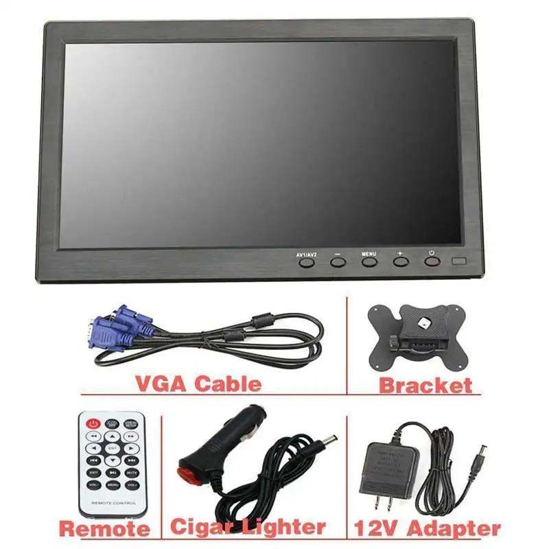 10 1 дюймовый монитор для ноутбука с маленьким портом и Hdmi Vga Монитор экрана