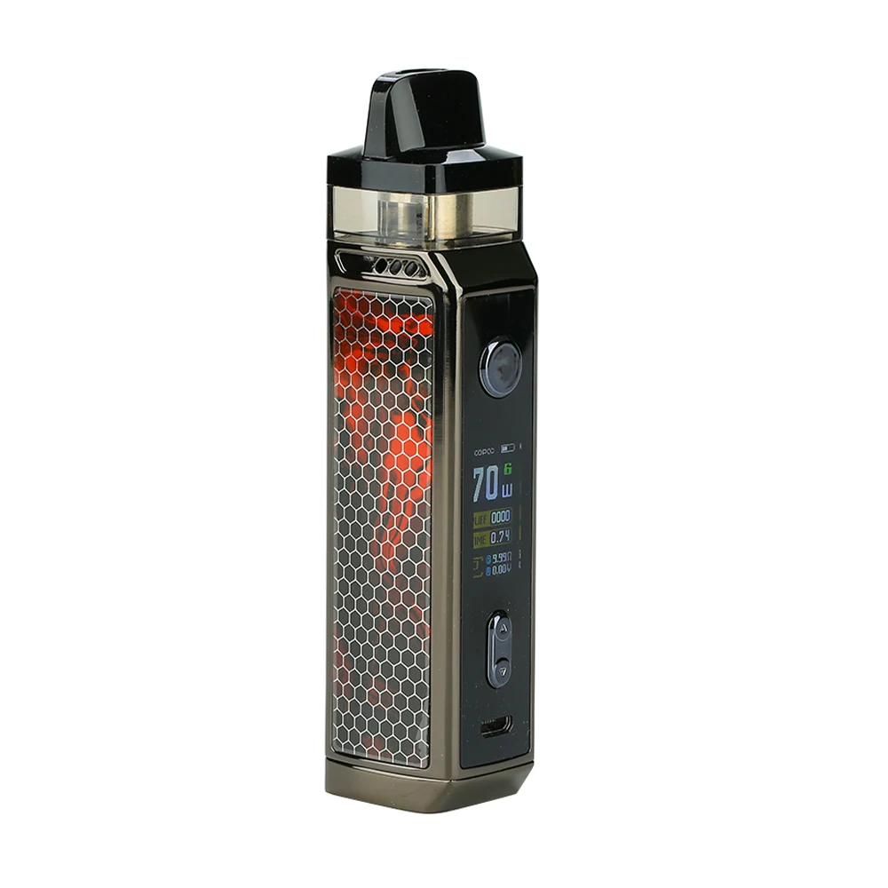 Горячая Распродажа, комплект VOOPOO VINCI X 70W Pod, система с двумя катушками, 0,96 дюймовый экран, питание от батареи 18650, комплект Vape vs Vinci Mod Kit - Цвет: Scarlet