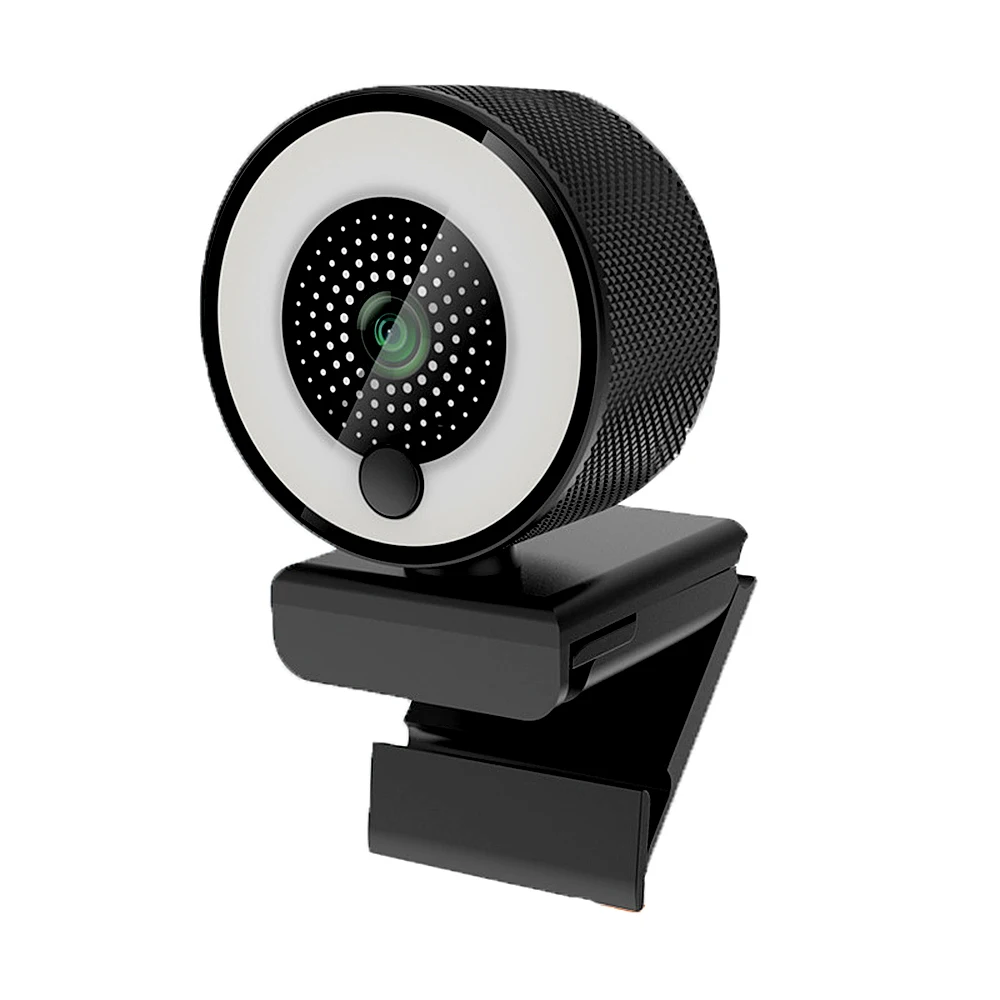 

1080P HD Webcam with Ring Light Autofocus Built in Microphone Webcam for Video/Live Streaming/Videoconferencing Frosted Style