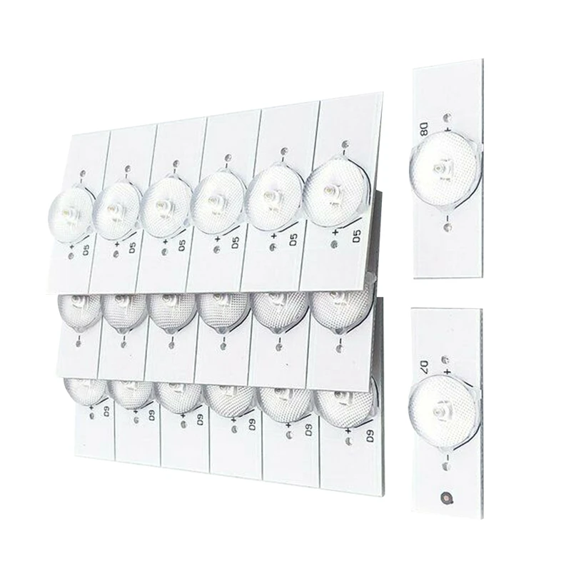 

20 шт., 6 в SMD лампы с оптической линзой для ремонта светодиодов