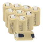 Реальная емкость как заявленные аккумуляторы SC 1300 мАч NICD sub C аккумулятор 1,2 в akkus flat top для электроинструментов для dewalt