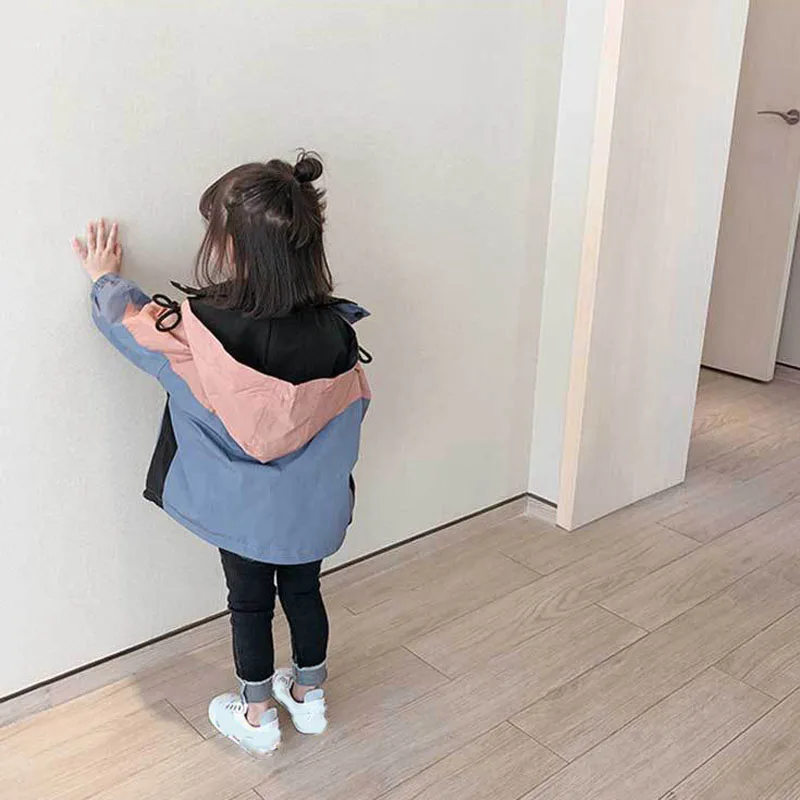 Осенние новые куртки для девочек детская короткая ветровка Детская куртка с