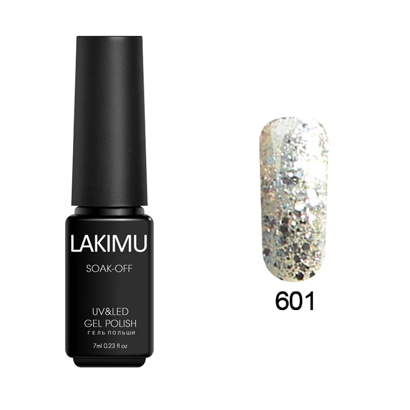 601 Lakimu 3D Алмазный Блеск Bluesky Гель-лак для ногтей долговечный супер звезда замочить от УФ светодиодный Гель-лак для ногтей Перманентный акриловый набор для ногтей - Цвет: 601