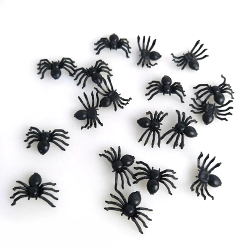 100 шт./компл. имитация вечевечерние НКИ на Хэллоуин Spoof небольшая игрушка паук