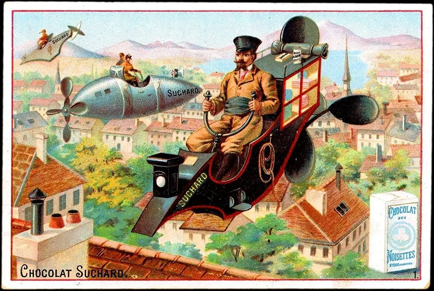 

Retro Metal Tin Sign Chocolat Suchard French` Retro Metal Sign Tin Poster Wall Plaque Vintage Style 8x12 Inches