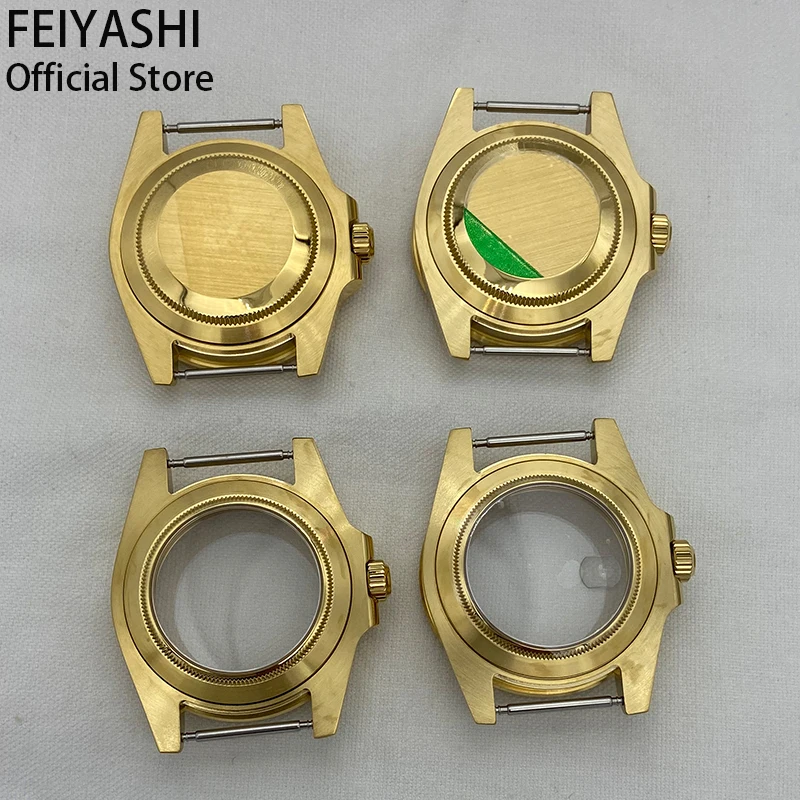 40mm Gold Men's Watches Case 316L Stainless Steel Sapphire Glass For Seiko nh35 nh36 miyota 8215 eta 2824 28.5mm Dial Movement - купить