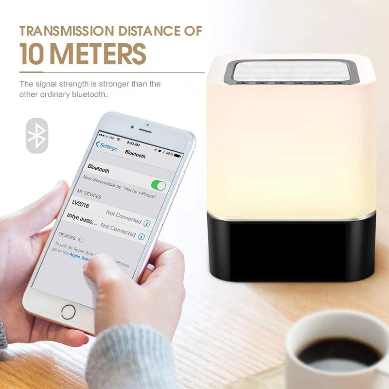 Беспроводная Bluetooth-колонка переносная USB Колонка s ночная светодиодный ная лампа