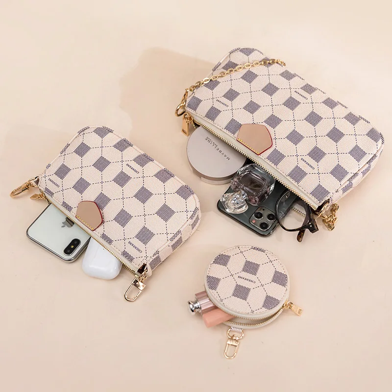 

Fashion Brand Designer women bag 3-IN-1 Messenger Handbag Tote Leather Floar Crossbody handbag New Shoulder Bag Clutch purse