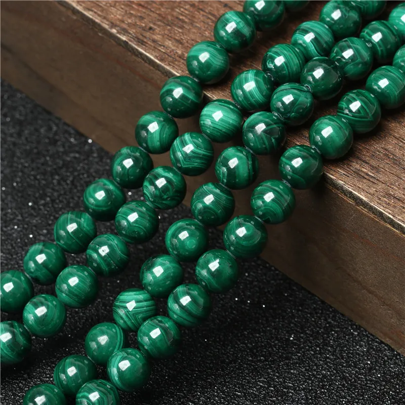 

Браслет из натурального малахита