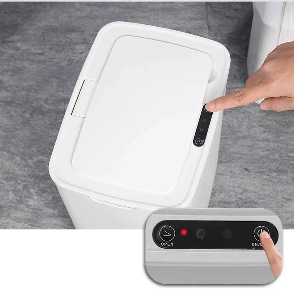 

Automatic Touchless Intelligent induction Motion Sensor Kitchen Trash Can Wide Opening Sensor Eco-friendly Waste Garbage Bin