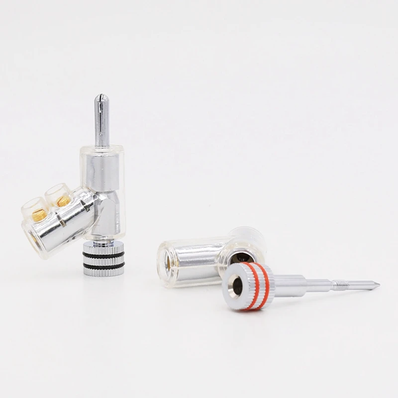 BA1403 HIFI Hi-End Rhodium Plated Lockable Speaker Cable Banana Plug Connector Wire 8Pcs | Электроника
