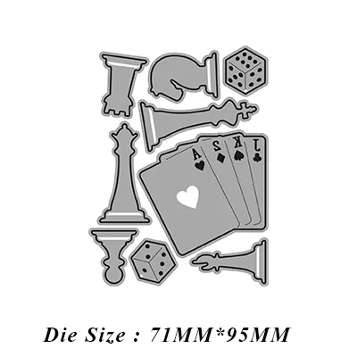 

JMCRAFT 2021 Card Game Cards Metal Cutting Dies DIY Scrapbook Handmade Paper Craft Metal Steel Template Dies