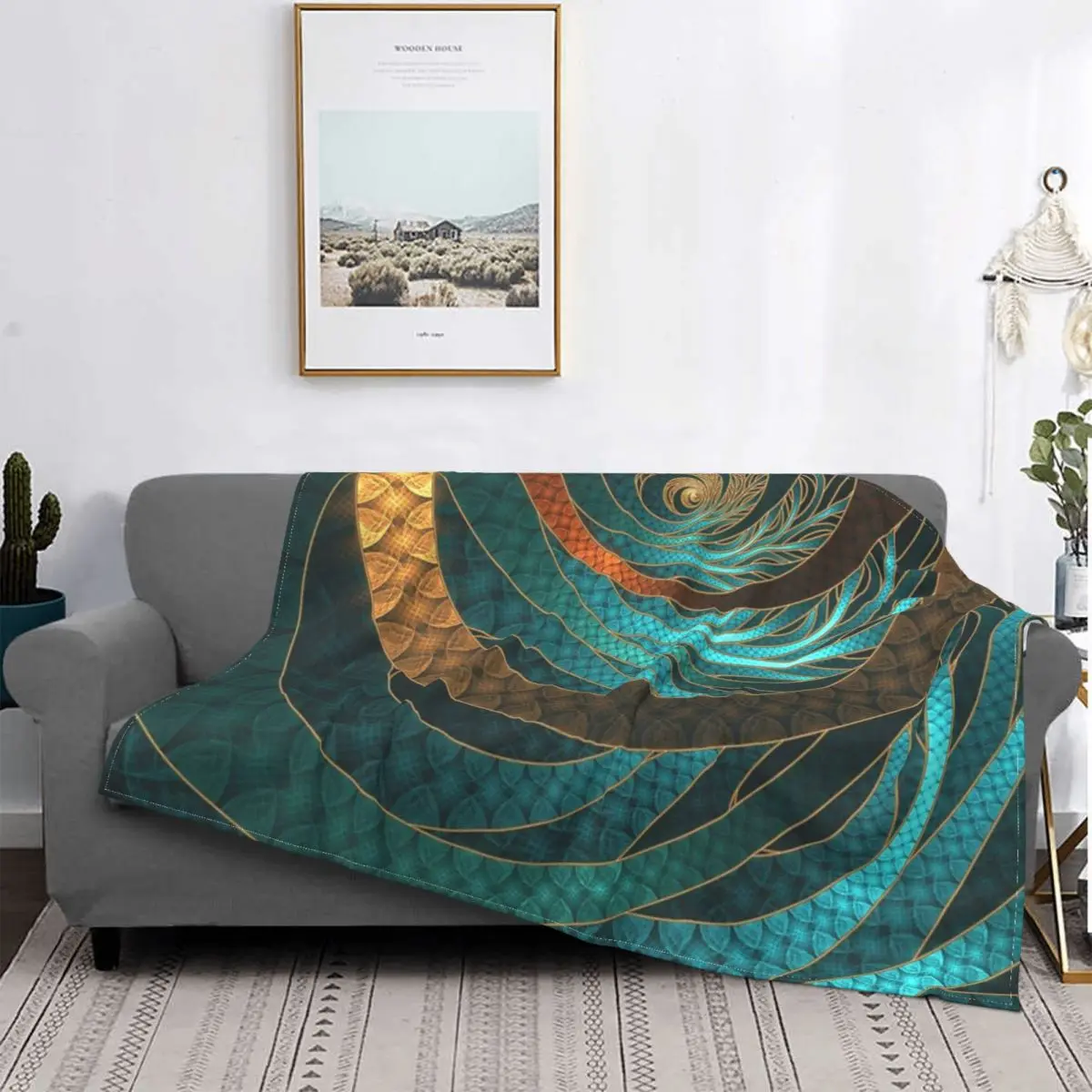 Manta de cuero turquesa con cable, para cama colcha a cuadros, manta a cuadros de Anime, colchas de verano