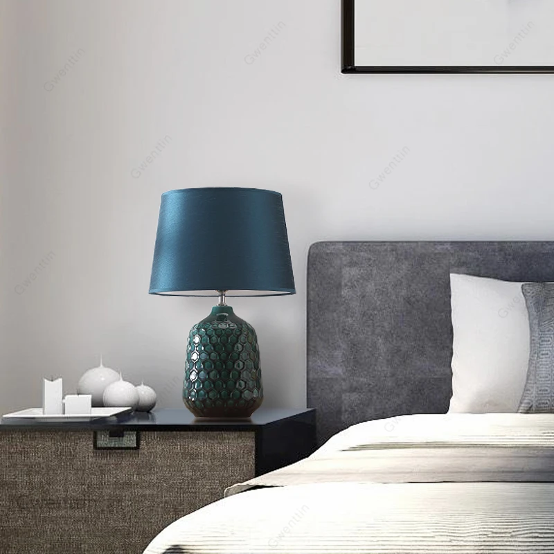 Винтажные Керамические настольные лампы для гостиной спальни прикроватный