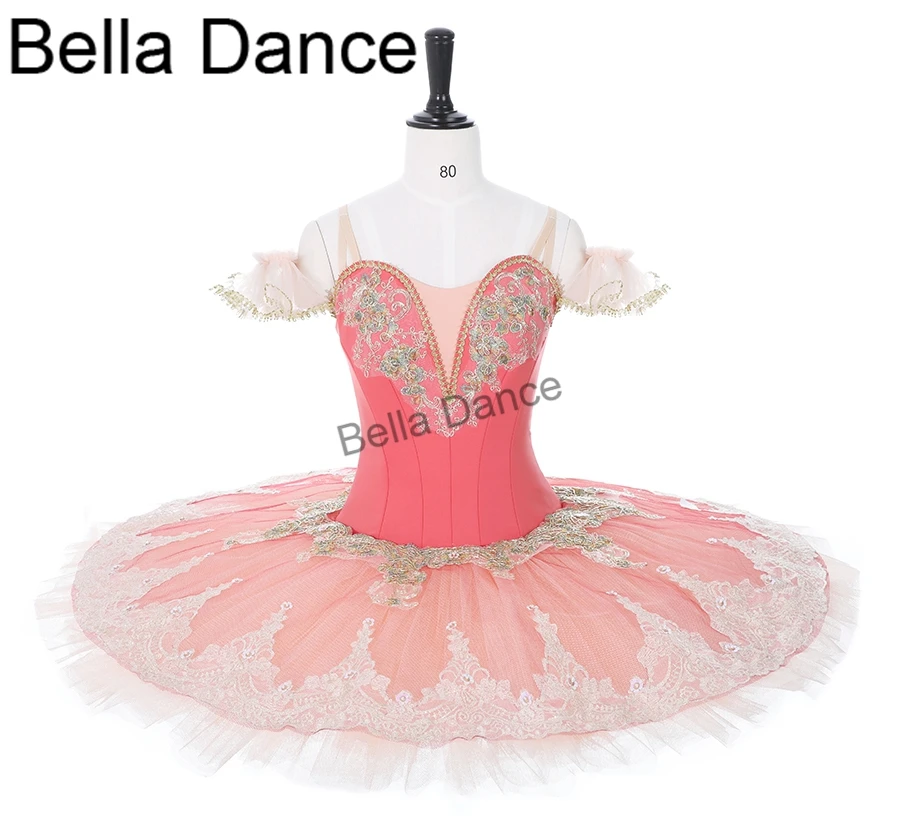 

Peach Fairy professional ballet costumes for women ballerina girls performance pancake tutu dress adult ballet tutu BT9026