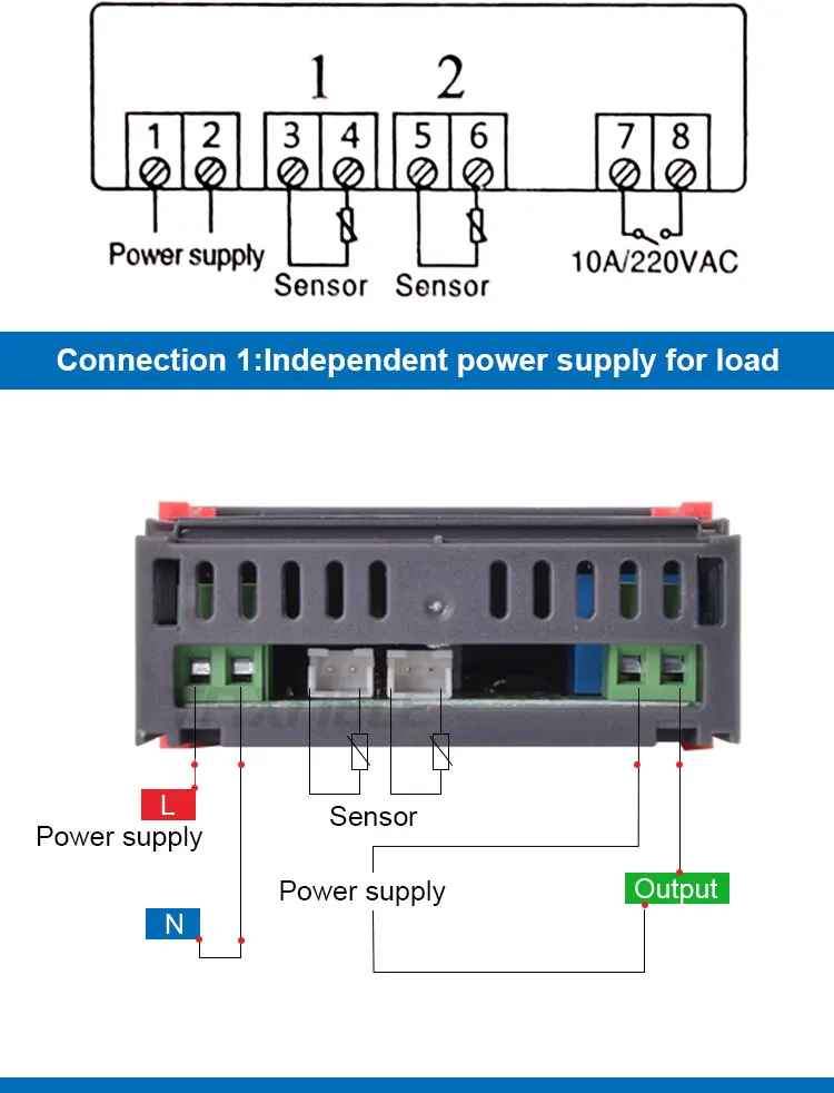 STC-3018 цифровой Температура контроллер 12V 24V 220V 10A C/F реле термостата терморегулятор нагревательные охладительные цифровой Дисплей