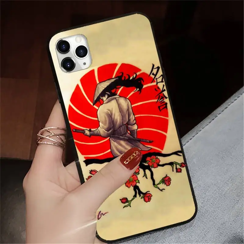 

The Samurai Ninja Phone Case for iPhone 11 12 pro XS MAX 8 7 6 6S Plus X 5S SE 2020 XR mini luxury capa cover