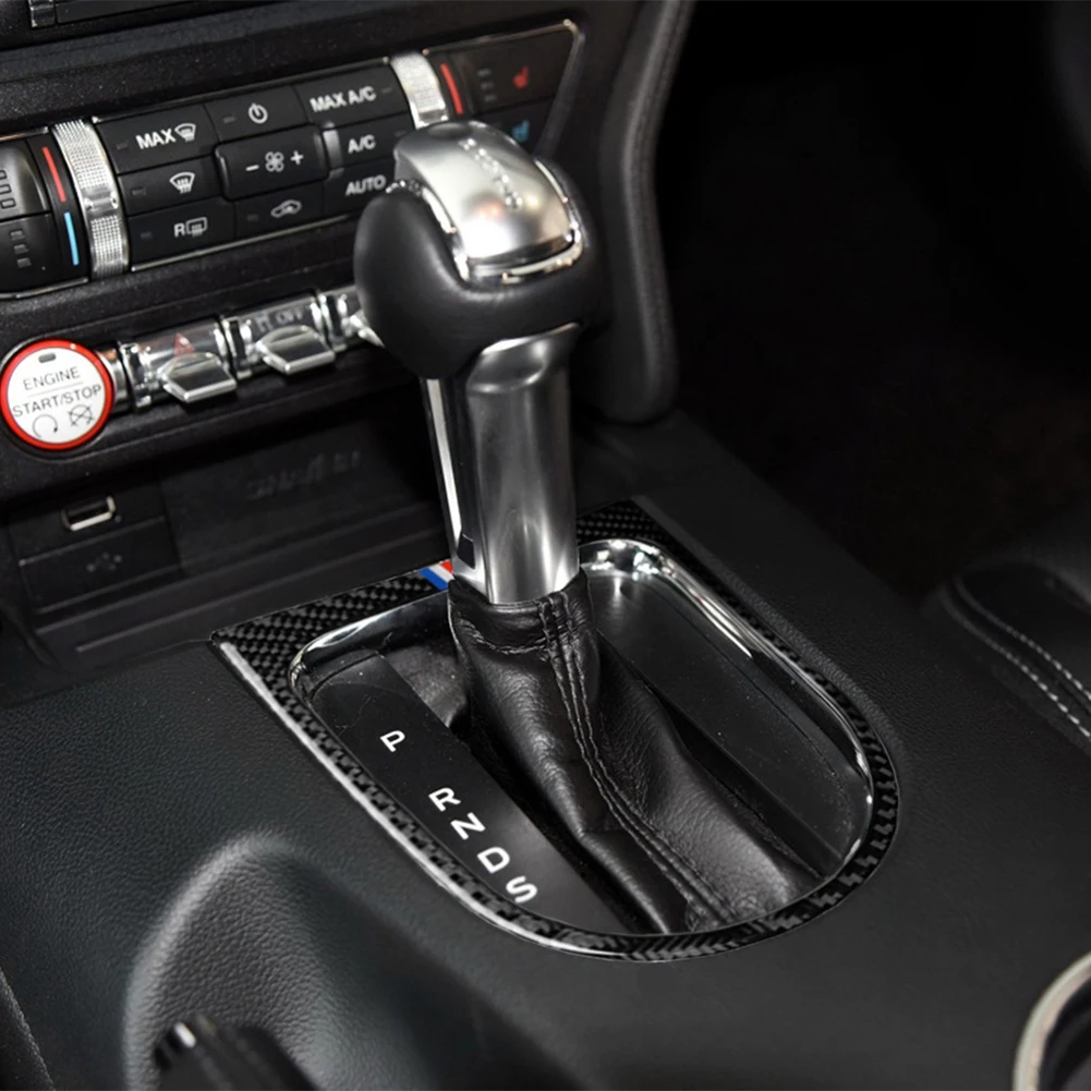 1 шт. декоративная отделка 1x * сдвиг из углеродного волокна для Ford Mustang 2015