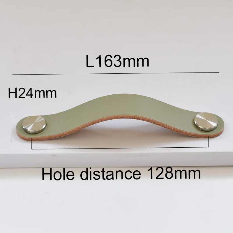 

Ручки для шкафов Tenchtwo кожаные серебристые