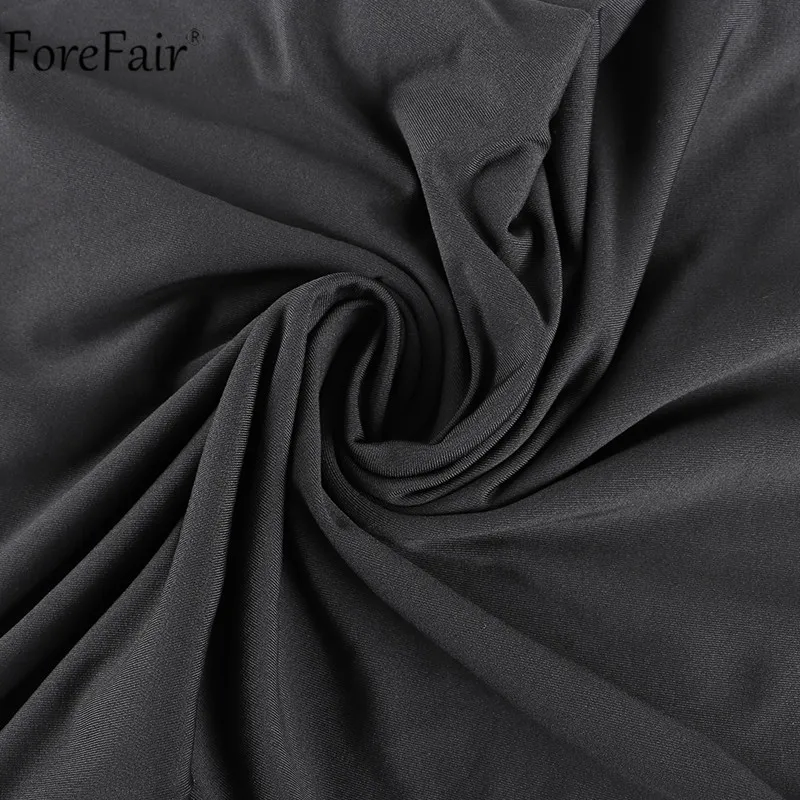 Forefair, красное сексуальное облегающее платье на одно плечо, вечерние платья с длинным рукавом для ночного клуба, женские мини платья белого, красного и черного цвета