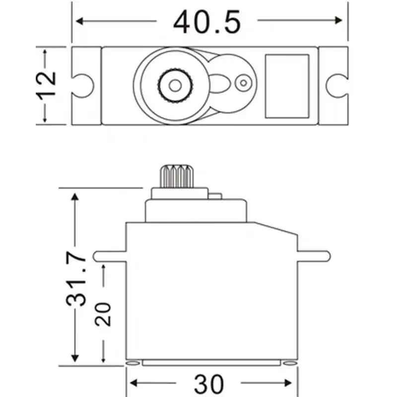 JX Servo PS-1171MG 17g 3 5 кг Крутящий момент металлический Шестерни аналоговый мини