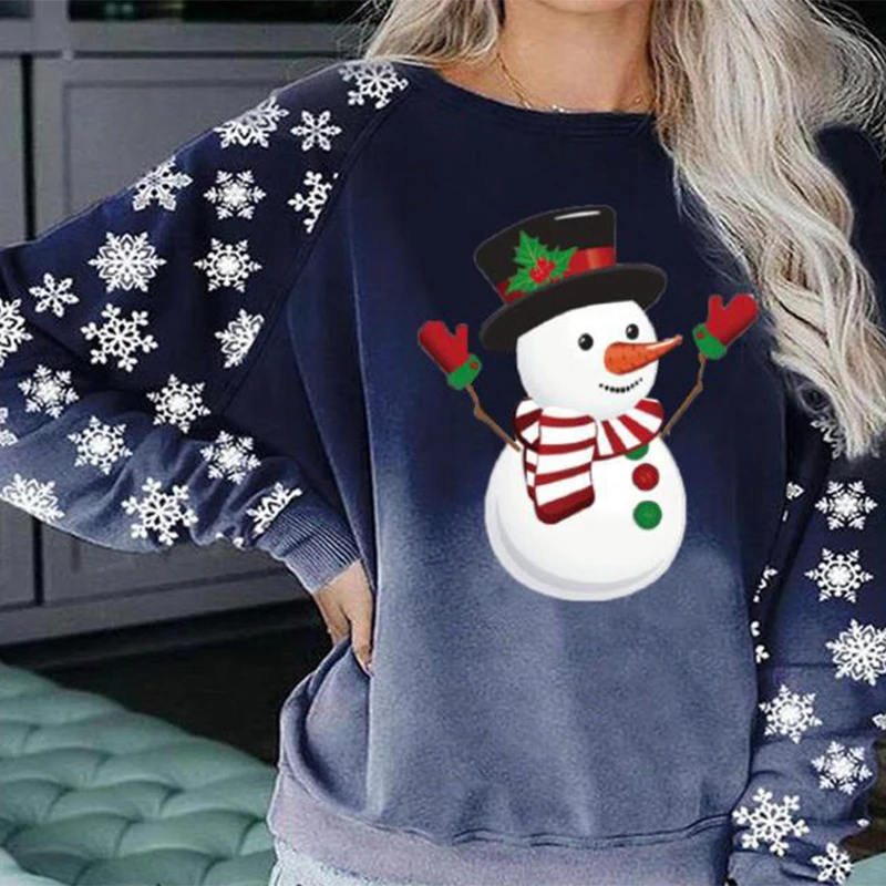 

Женский осенне-зимний пуловер с круглым вырезом