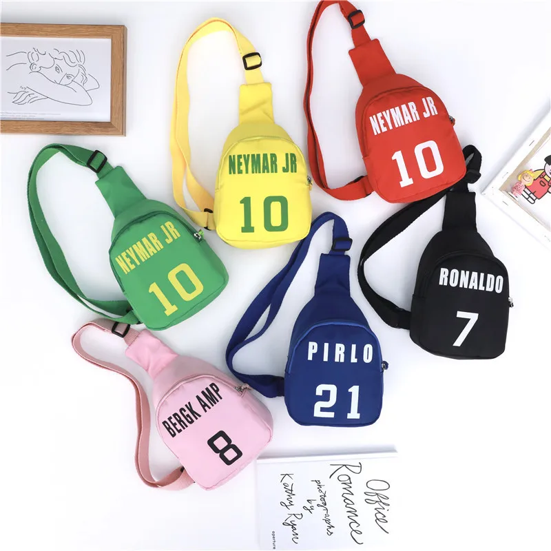 

Children's messenger bag 2020 Korean autumn canvas letter chest bag fashion casual baby outing all-match shoulder bag