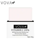 Отбеливающее мыло VOVA с витамином C для мытья лица, удаление веснушек, чистящее средство, цветной зубной налет, удаление темных пятен, осветление пигмента
