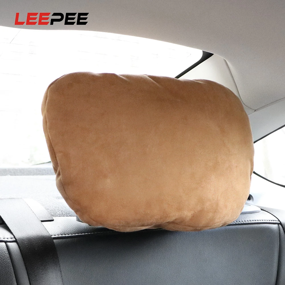 

Супермягкая Автомобильная подушка LEEPEE на подголовник автомобиля, дышащая Автомобильная подушка для шеи, подушка для поддержки головы и шеи...