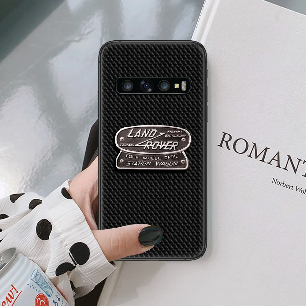 

LAND ROVERs Luxury Car Phone Case For Samsung Galaxy Note S 8 9 10 20 Plus E Lite Uitra black Etui Fashion Bumper Painting Cell