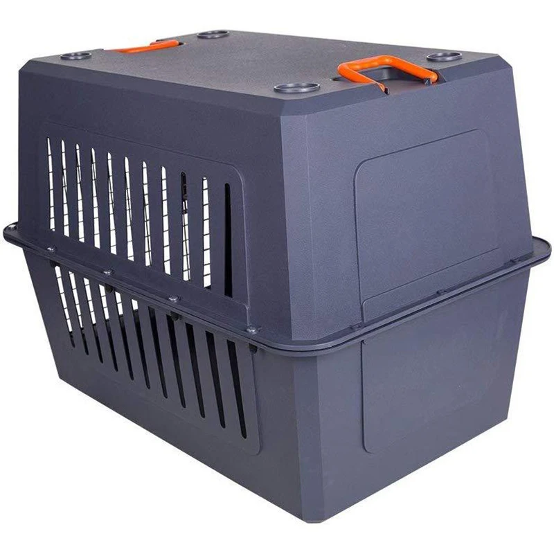 

Super Capacity Sturdy Cat Dog Carrier Travel Cage Pet Box with Chrome Door Pet Travel Carrier Pet Supplies -3