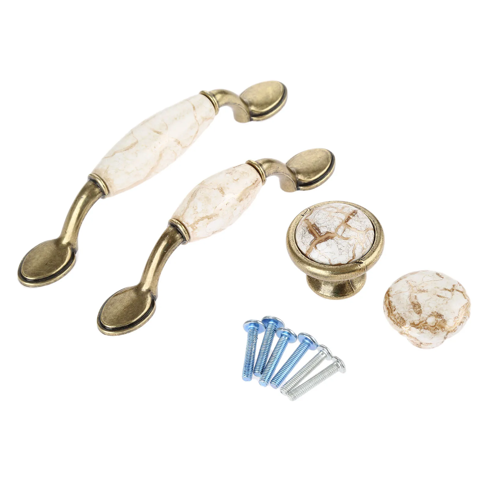 1x искусственные мраморные ручки для ящиков дверная ручка шкафа простая