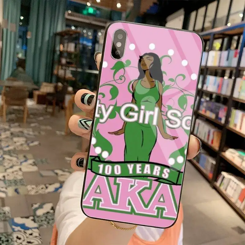 YJZFDYRM AKA богиня Альфа Kappa чехол для телефона из закаленного стекла iPhone 11 Pro XR XS MAX 8X7 6S
