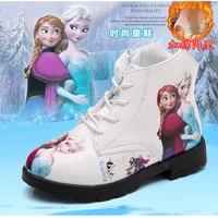 disney frozen girls shoes childrens snow boots winter new girl boots princess aisha shoes short boots anti freezing and warmth