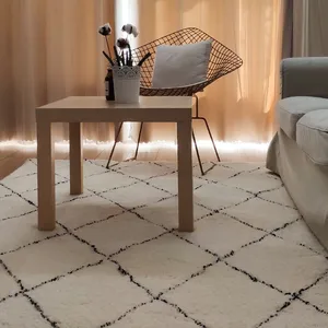 reese morocco black white geometric pattern carpets living room home bedroom india cotton woven rugs sofa coffee table floor mat free global shipping