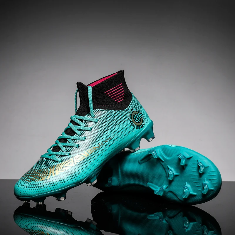 2022 New Adult Soccer Boots Men Professional Soccer Cleats Light High-top Men's Football Shoes Long Spikes Football Sneakers Men