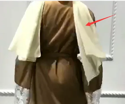 

Hot Embroidery Muslim Evening Dress Muslim Hijab Vestido 2019 Summer Lace Stitching Long Sleeve Moslin Cardigan Dress for Women