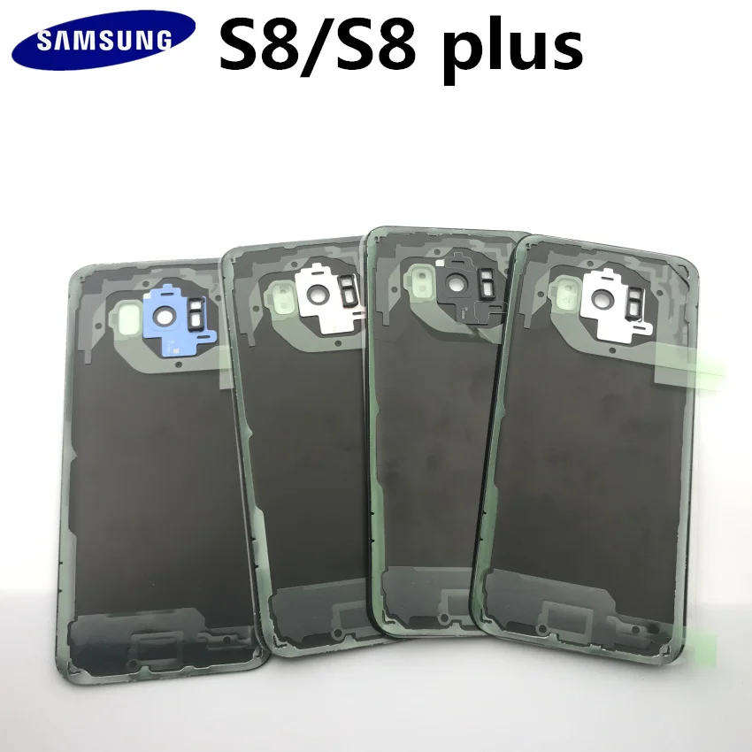 Оригинальное 3D стекло для samsung Galaxy S8 S8 Plus G950F G955F задняя крышка батарейного отсека задняя крышка Корпус Замена чехол+ клейкая наклейка