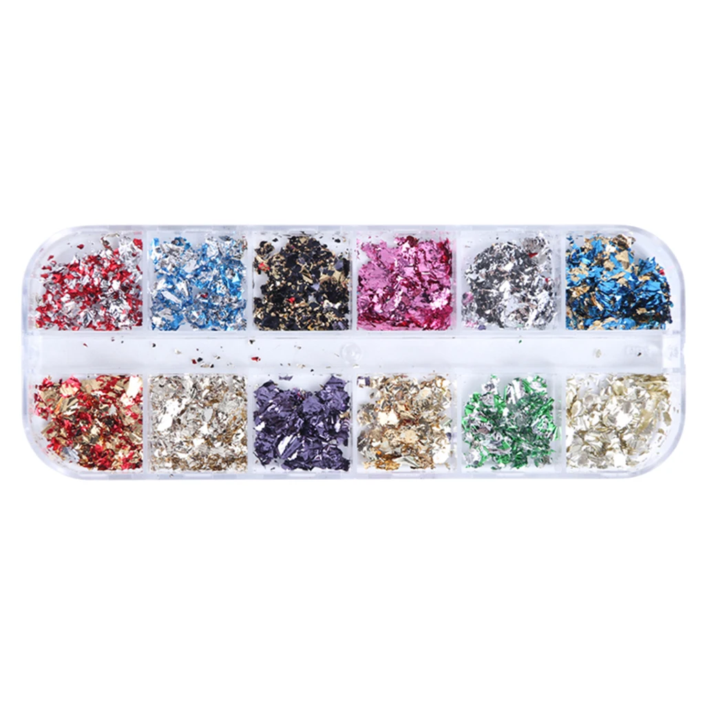 

Nail Paillettes Colorful Foil Flakes Fragments Nails Art Supplies Decals