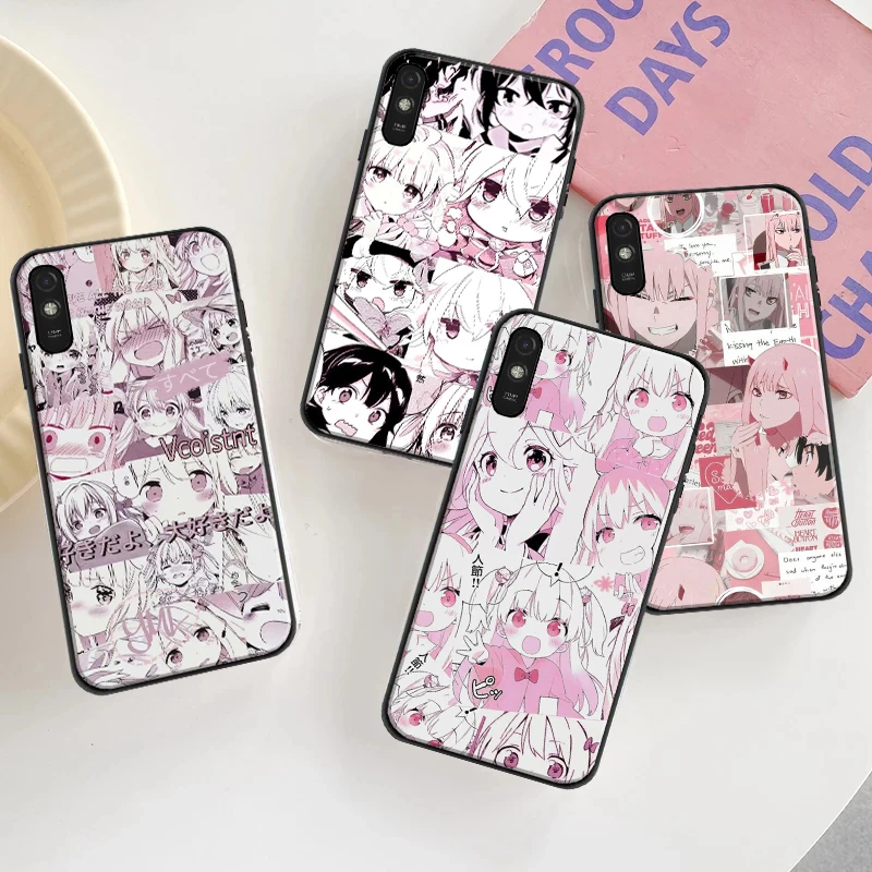 

Cartoon Japan Anime Pink Girl Phone Case For Xiaomi Redmi 7 7A 8 8A 9 9i 9AT 9T 9A 9C Note 7 8 8T TPU Back Cover Funda Capa