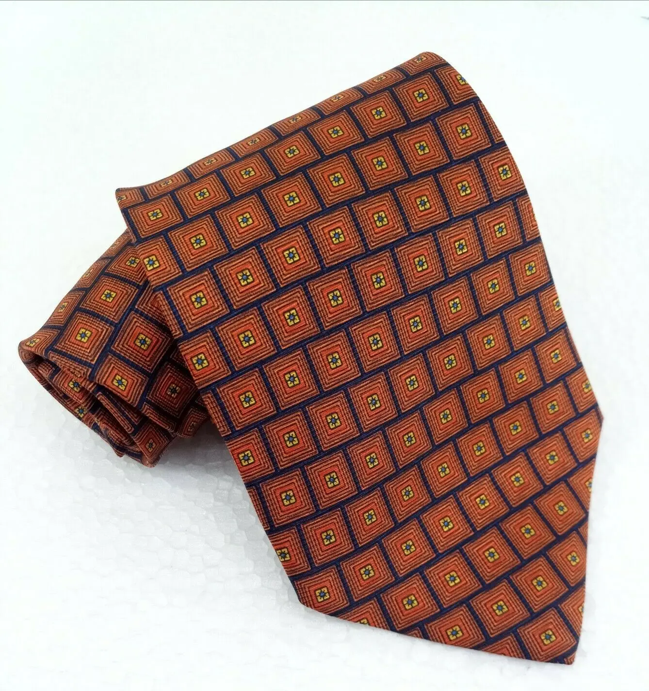 Галстук Крутое покрытие arancione blu seta jacquard длинный бизнес/церимония - купить по