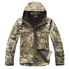 Куртка мужская тактическая камуфляжная, уличная Военная водонепроницаемая куртка с мягкой ракушкой, теплые флисовые летные пальто, одежда для охоты