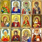 Diy 5d алмазная живопись Девы Марии картина Стразы мозаика икону камни в форме ромбаКруглый Вышивка крестом Алмазная вышивка