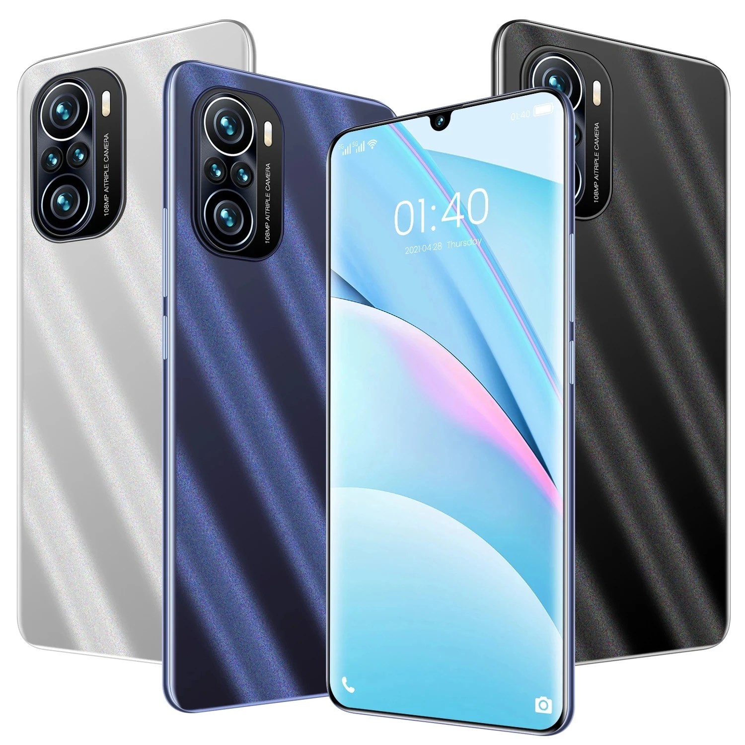 

K40 Pro Smartphone Android 11 Global Version MTK6889 Deca Core 5G 6.7 Inch Drop Screen 16+512GB 6000mAh Mobile Phone
